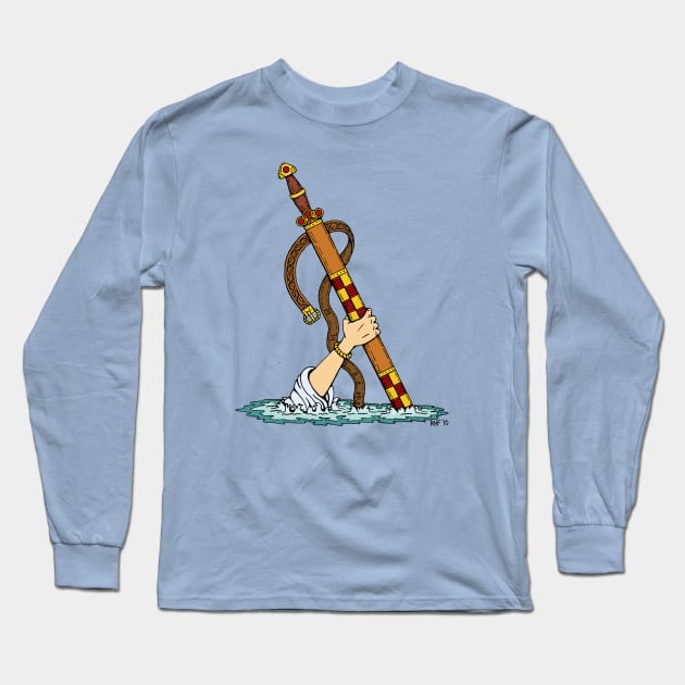 Excalibur Long Sleeve T-Shirt by AzureLionProductions